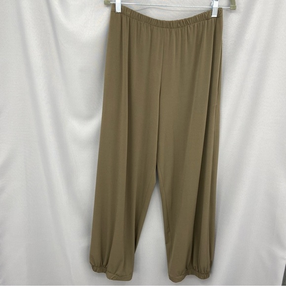 Planet by Lauren G Pull On Balloon Style Joggers Pants Olive Size 2 US 10-14 - Picture 1 of 7